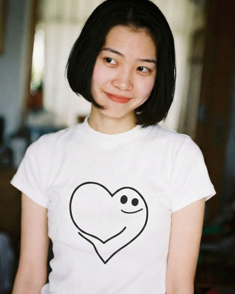 Good Vibes Heart - Cute Graphic T-Shirt