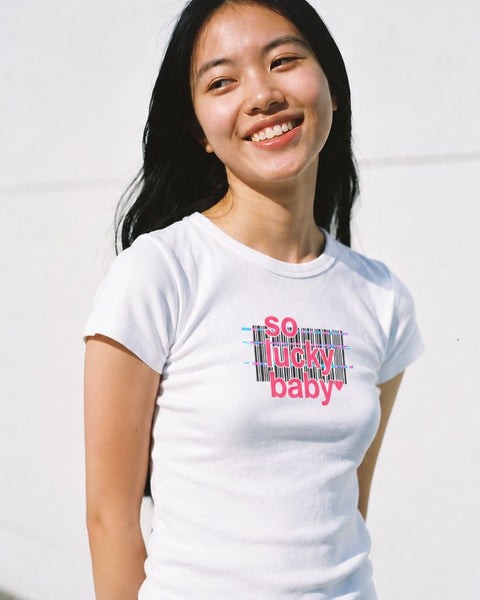 So Lucky Baby - Barcode Baby Tee
