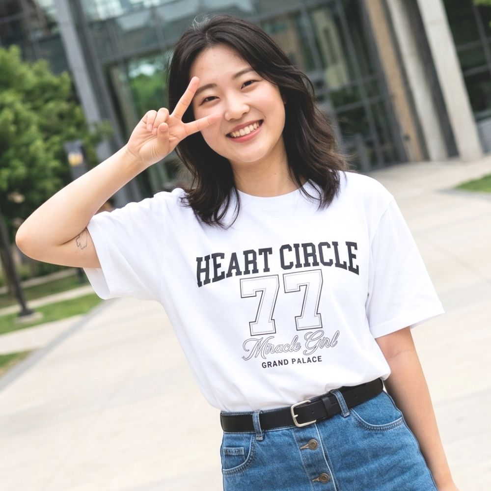 Miracle Girl 77 - Official Heart Circle Collegiate T-Shirt
