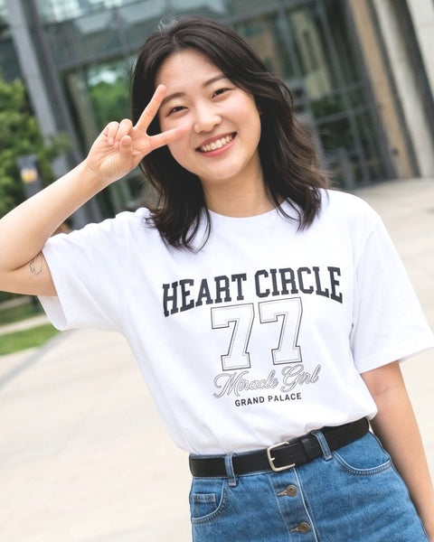 Miracle Girl 77 - Official Heart Circle Collegiate T-Shirt