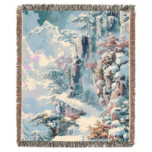 Winter's Walk - Anime Fantasy Woven Blanket