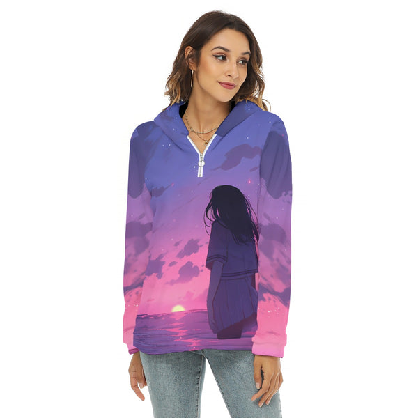 Before the Sun Sets - Borg Fleece Anime Hoodie
