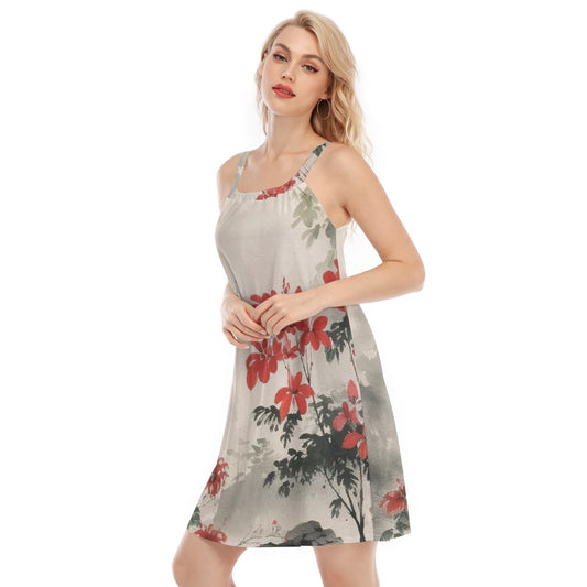 Red Lily - Ink Print Cami Dress