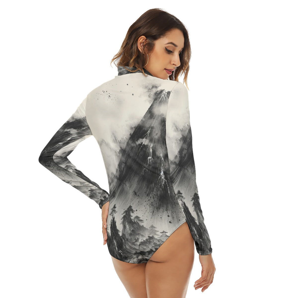 Shikoku - Long Sleeve Graphic Bodysuit