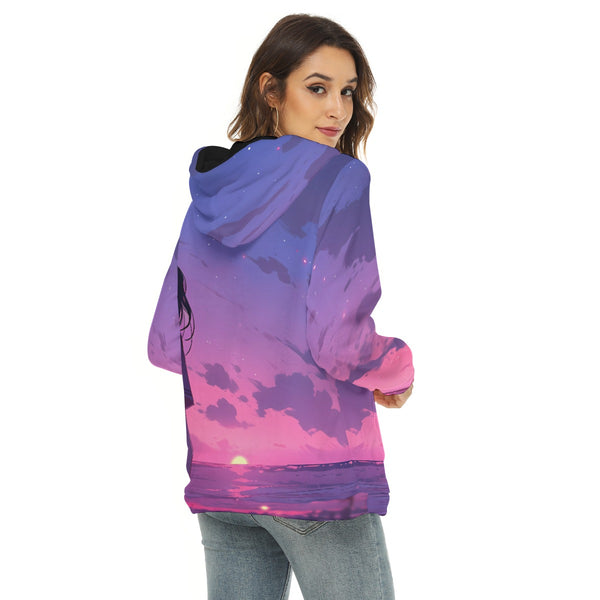 Before the Sun Sets - Borg Fleece Anime Hoodie