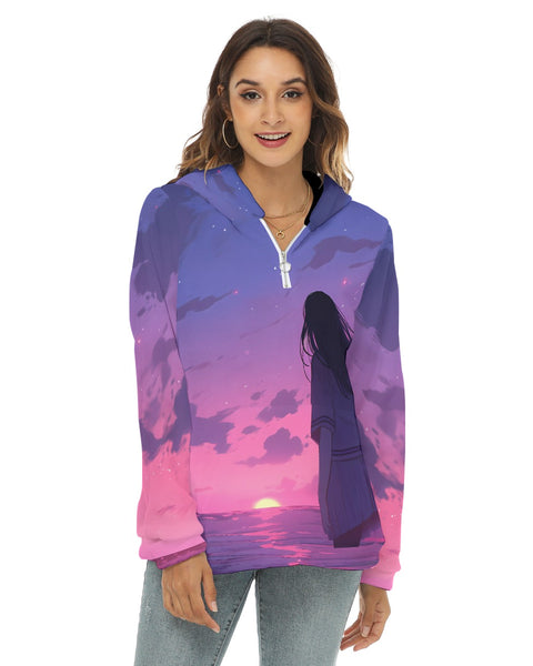 Before the Sun Sets - Borg Fleece Anime Hoodie