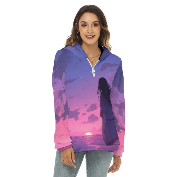 Before the Sun Sets - Borg Fleece Anime Hoodie